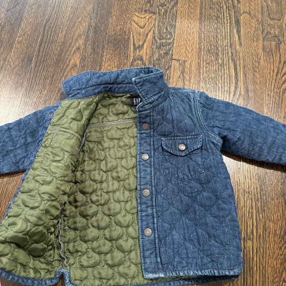 Boys quilted jean jacket - size 4 - Picture 5 of 6
